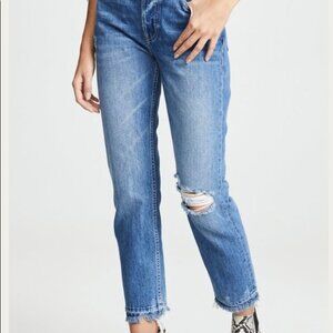 TRAVE Sz 29 Constance Sweet Emotion High  Rise Distressed Button Fly Jeans